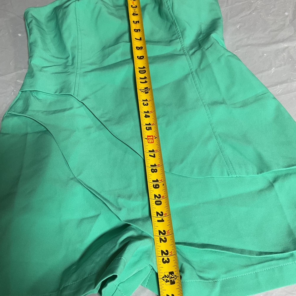 chic Mint Green Mini Dress Romper - Picture 5 of 7